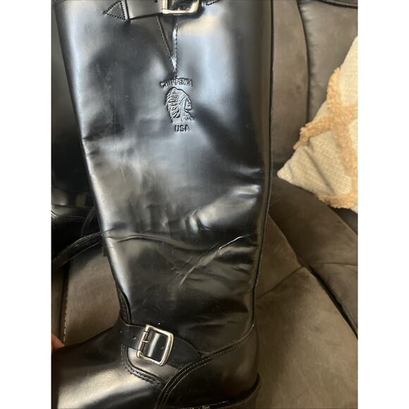 Chippewa Baden Trooper Made In USA 71418 Mens Black Motorcycle Boots 8.5D. main image 4